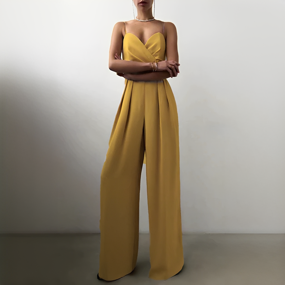 Glysha - Combinaison chic à jambes larges pour femme