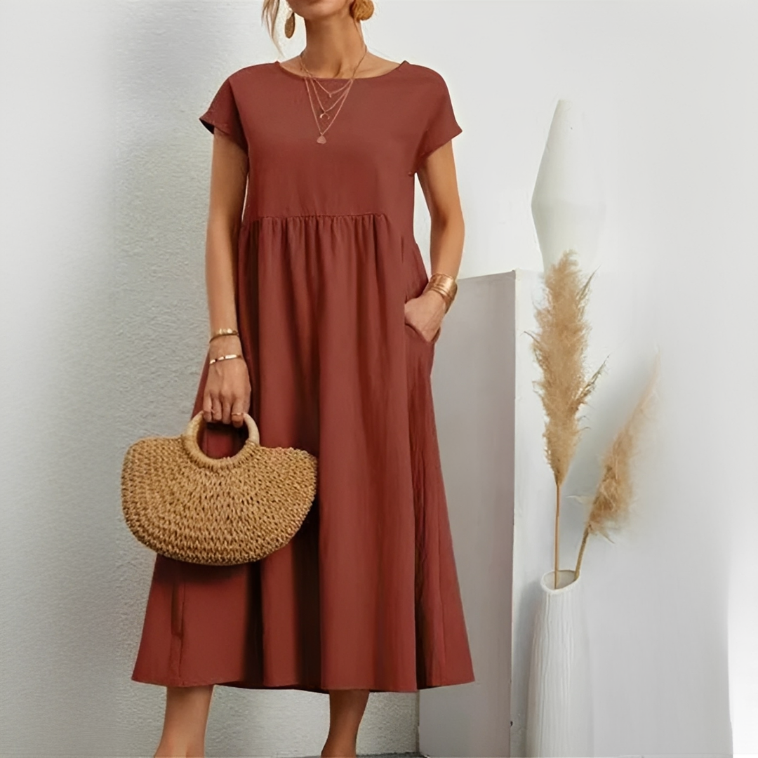 Ginovie - Robe d'été sophistiquée pour femme
