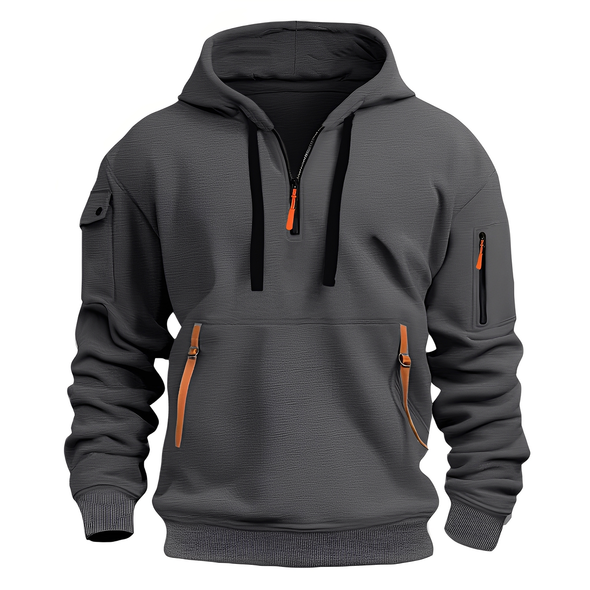 Paxton - Veste à capuche confortable avec demi-zip