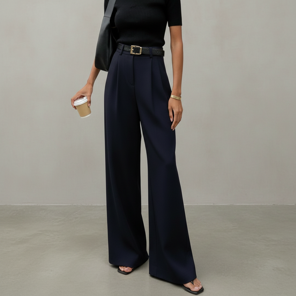 Marlene - Pantalon chic à jambes larges