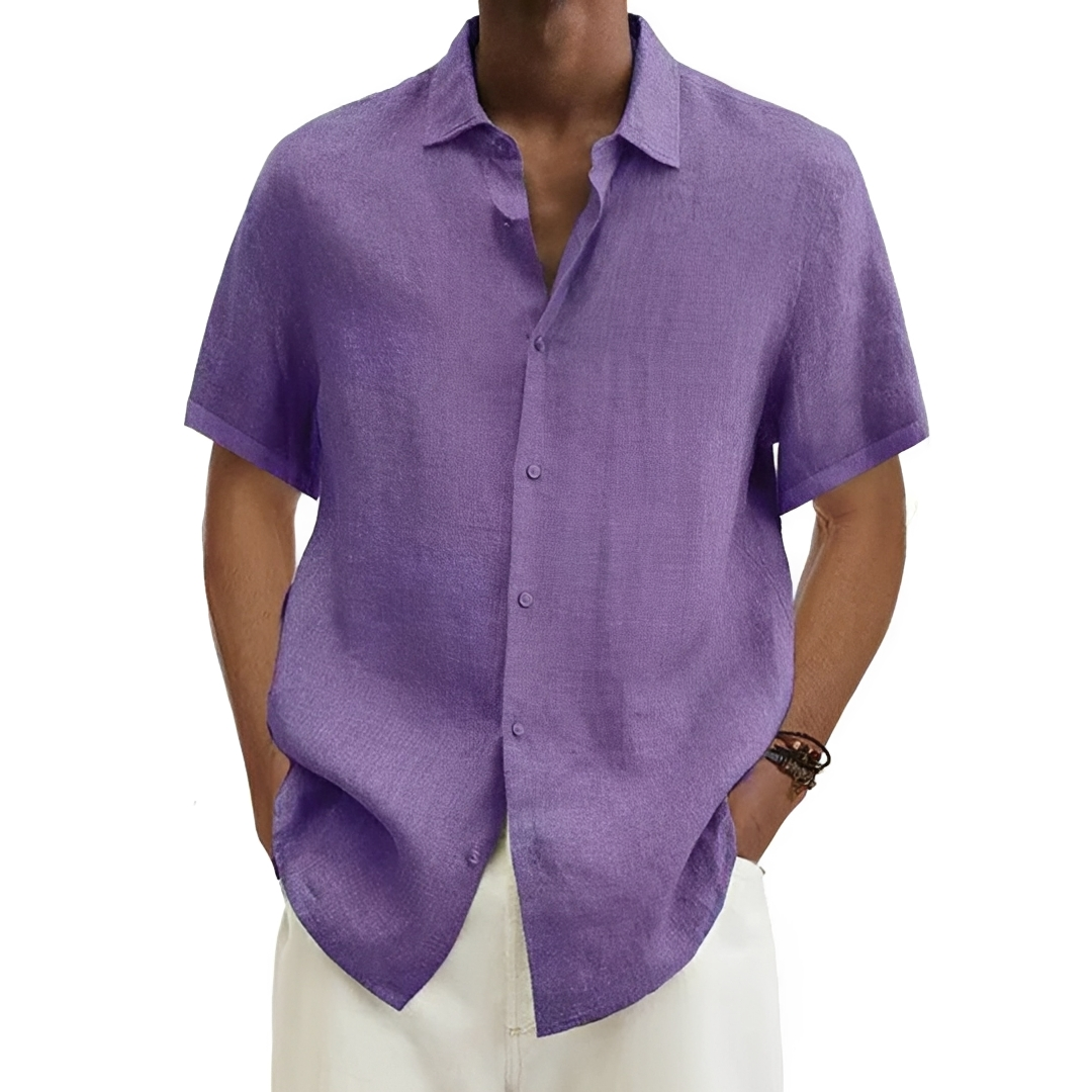Aamon - Chemise d'été aérée pour homme