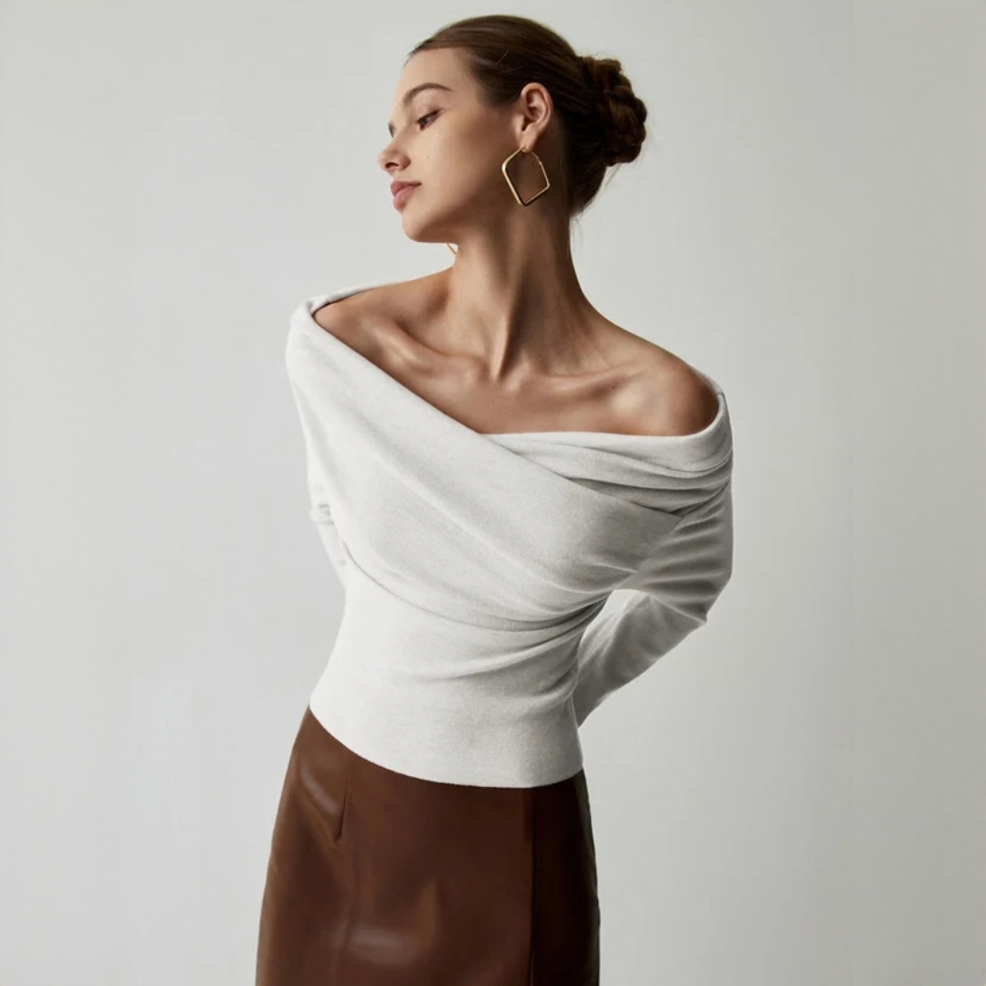 Yasmin - Haut chic à épaules découvertes