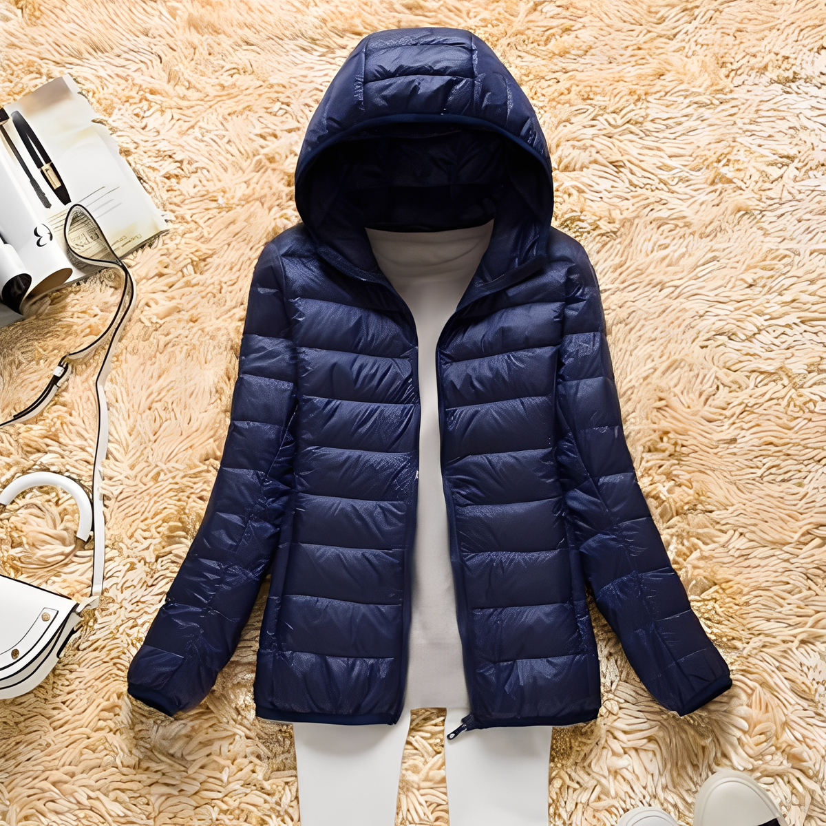 Lyndsay - Veste chic et confortable avec capuche