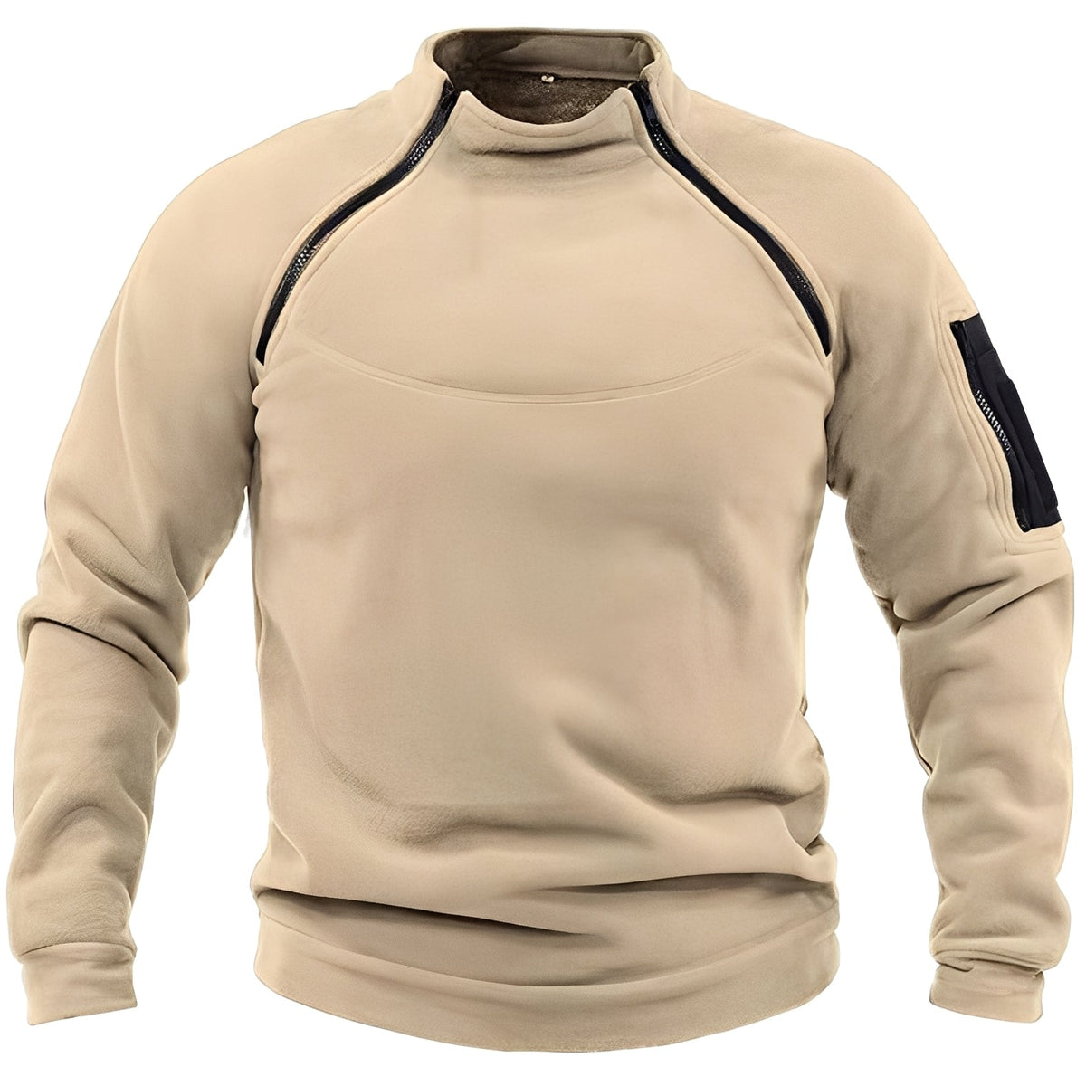 Wilbur - Pull en polaire sport avec fermeture éclair pour hommes