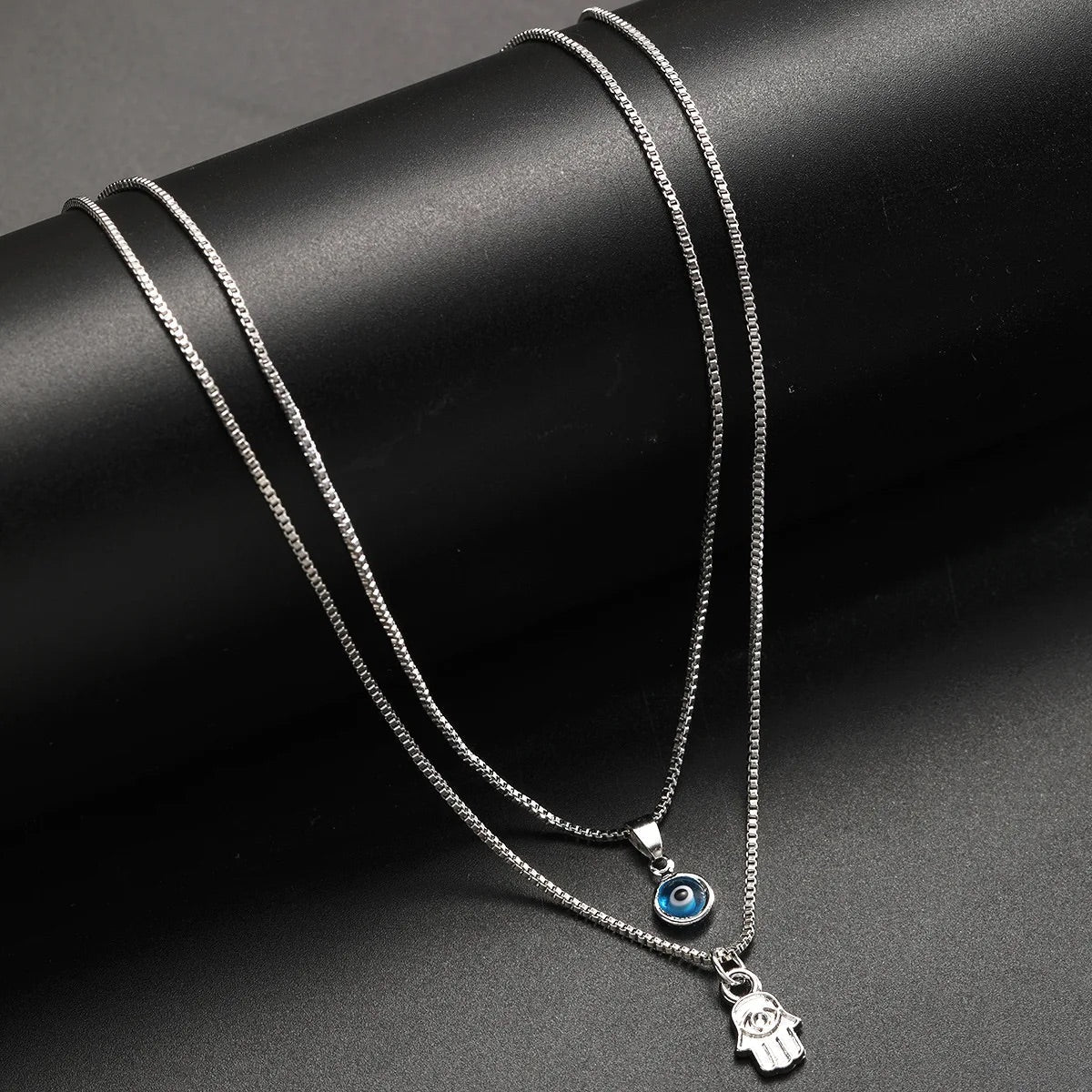 Sahar – Collier à deux rangées de mal de l'œil