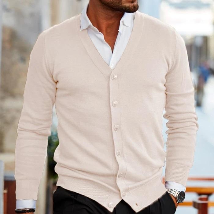 Aamir - Cardigan en maille pour homme – Confort et style intemporel