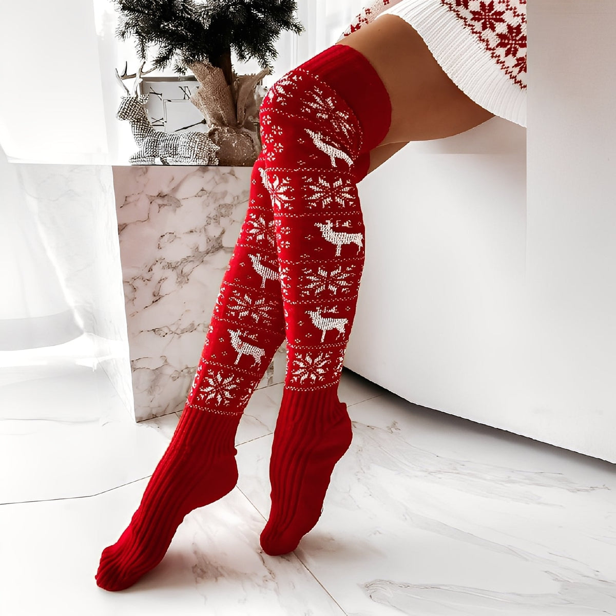 Carol - Chaussettes de Noël élégantes et chaudes