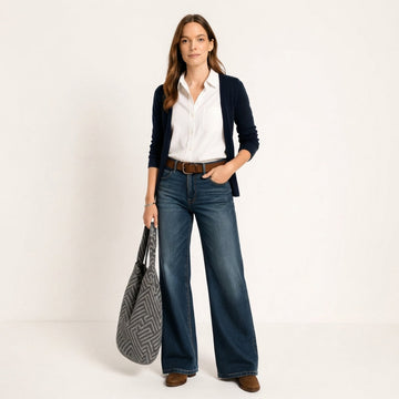 Majken - Pantalon chic à jambes larges