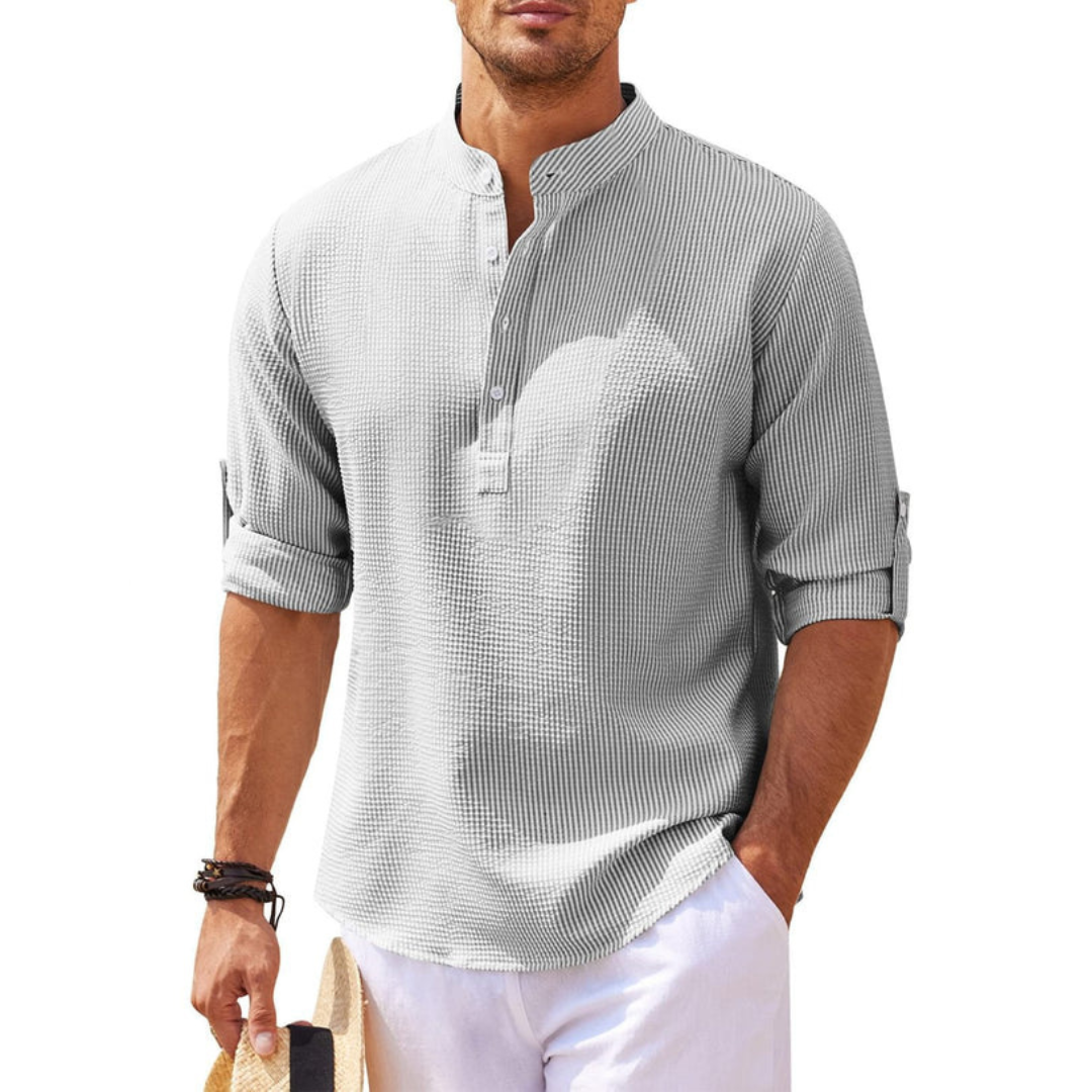 Cormac - Chemise tendance avec demi-patte de boutonnage
