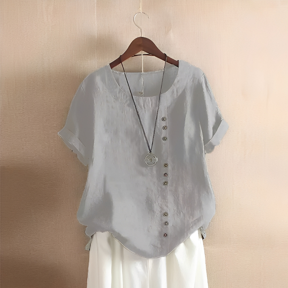 Corrine - Classique, ample chemise en lin pour femmes
