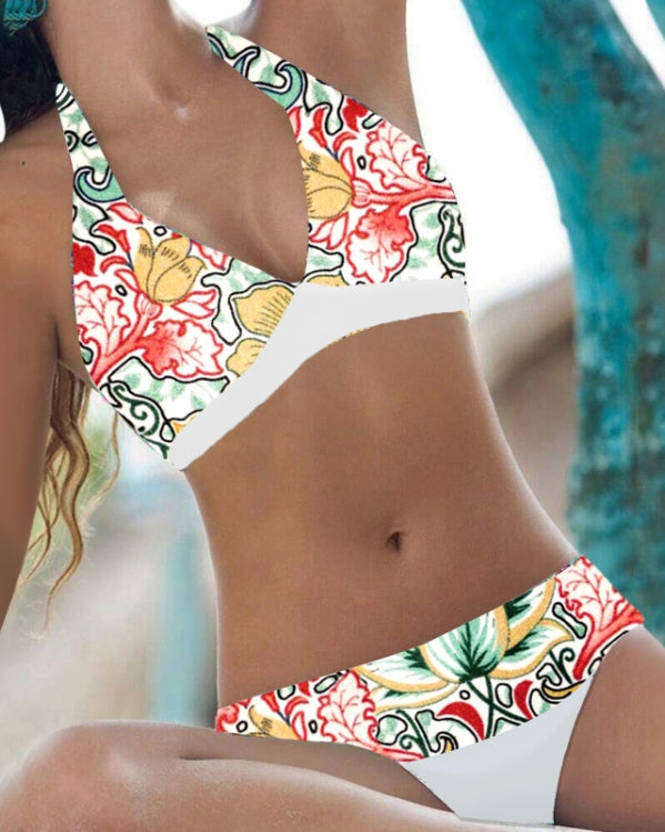 Addie - Ensemble de bikini tendance taille haute pour femmes