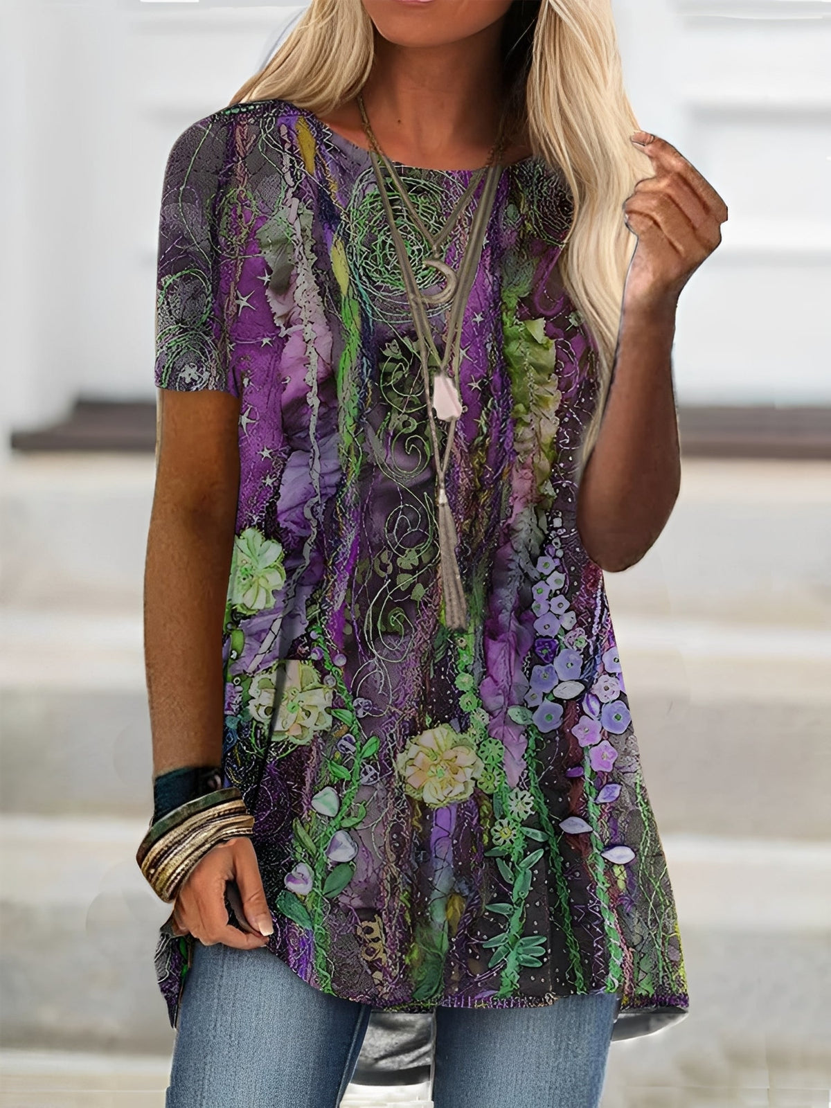 Rita - Blouse chic à manches courtes pour femmes