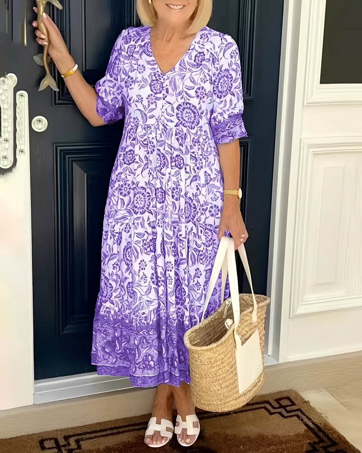 Tess - Robe décontractée à imprimé floral pour femmes
