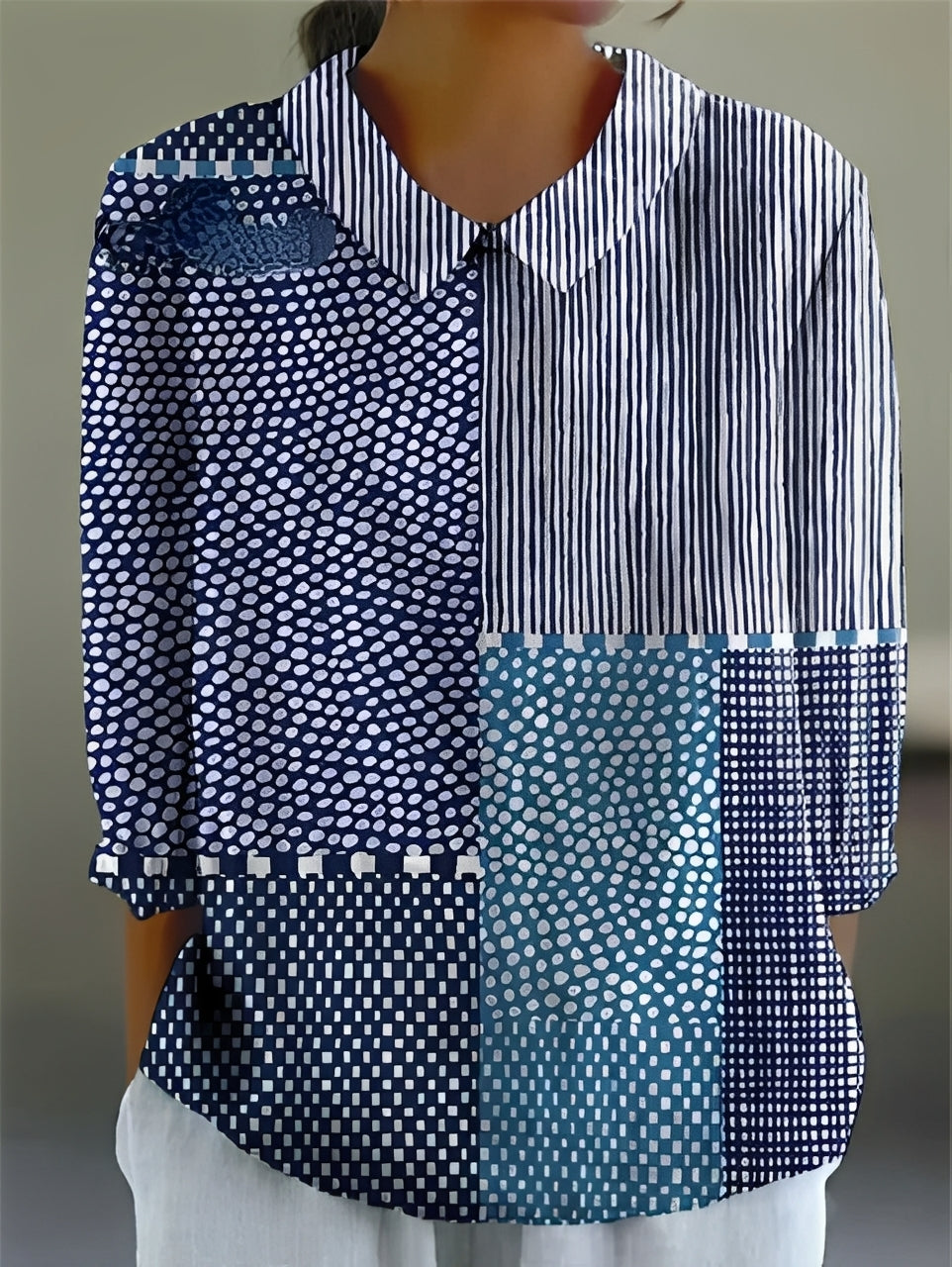 Alfie - Chemise ample décorée élégante pour femmes