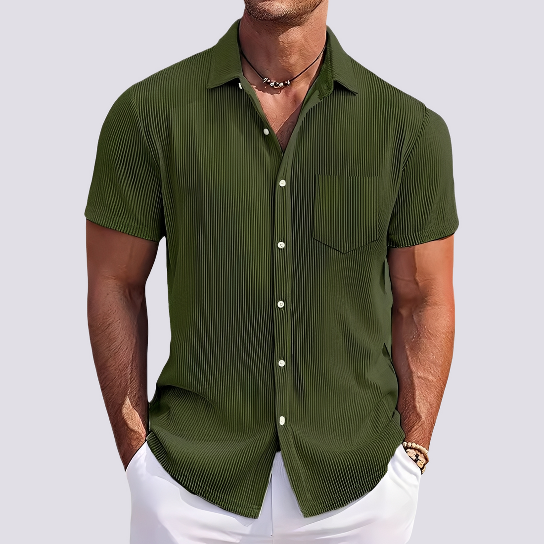 James - Chemise à rayures élégante pour hommes