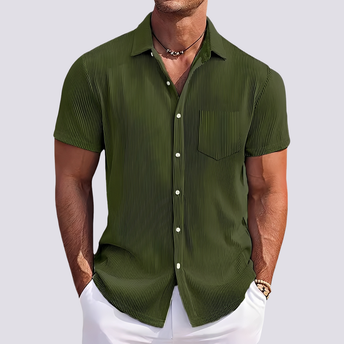 James - Chemise à rayures élégante pour hommes