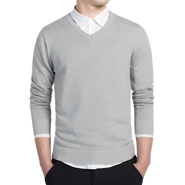 Tom - Pull décontracté pour homme avec col en V