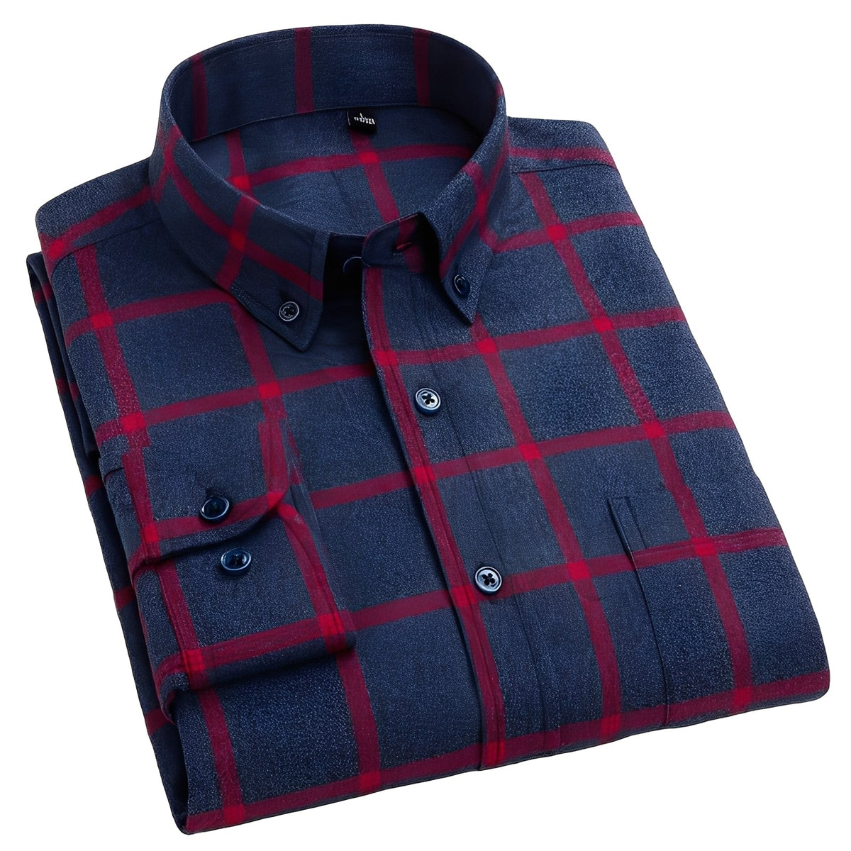 Nikolas - Chemise en coton à carreaux décontractée pour hommes