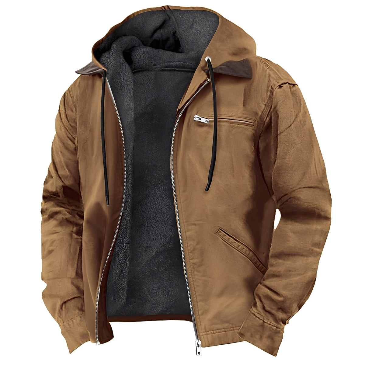 Adrian - Veste chaude d'extérieur avec capuche pour hommes