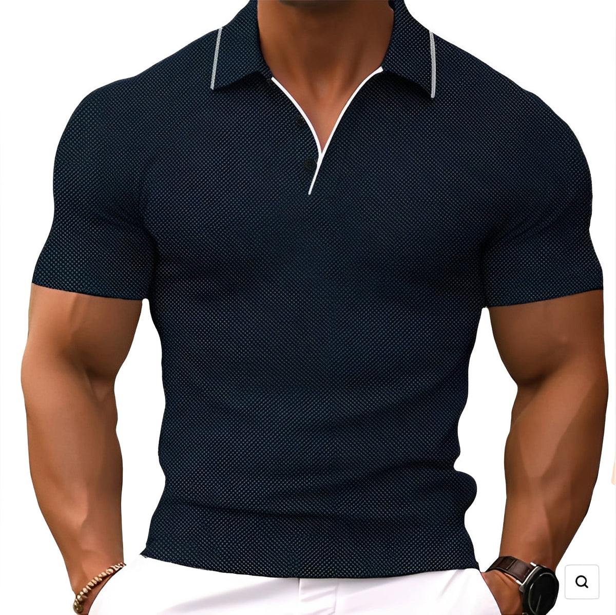 Alvin - Polo ajusté pour hommes
