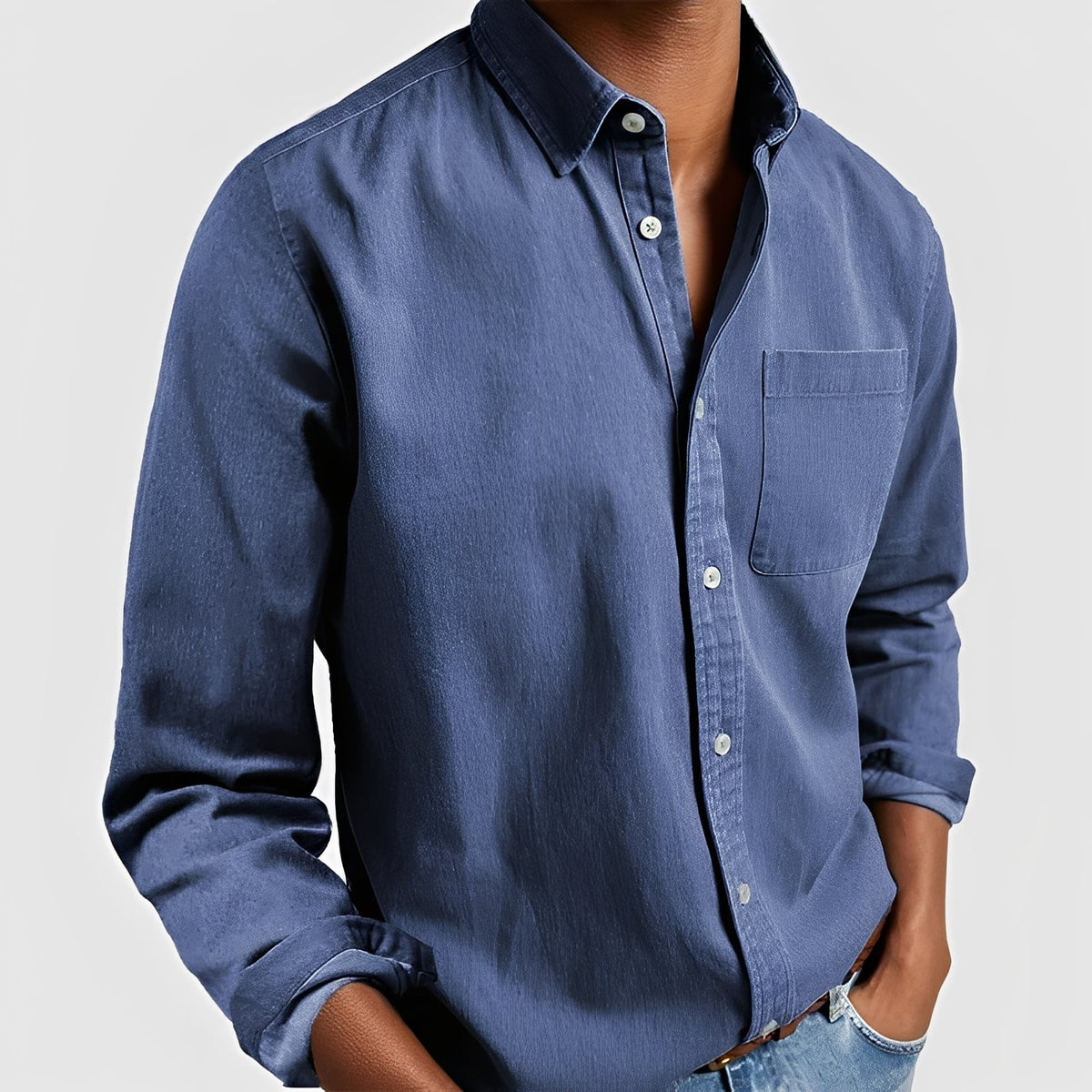 Dillan - Chemise Classique avec Boutons pour Hommes