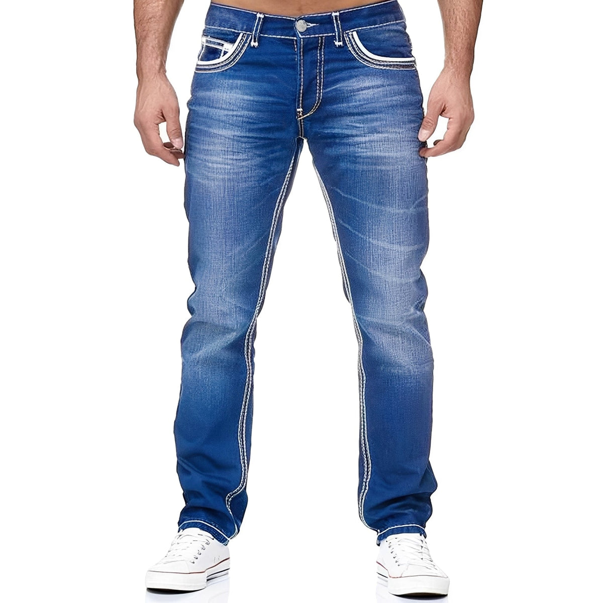 Andy - Jean homme chic avec un effet usé