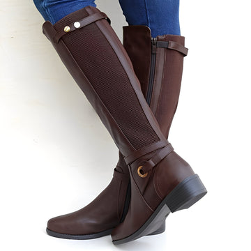 Megan - Bottes en cuir classiques et robustes pour femmes