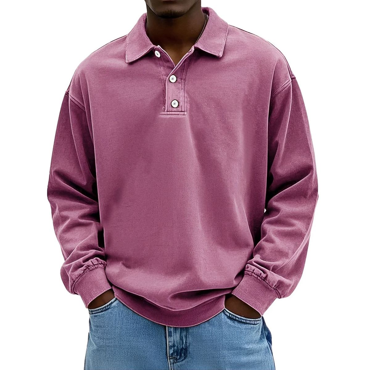Caspian - Polo à manches longues pour hommes