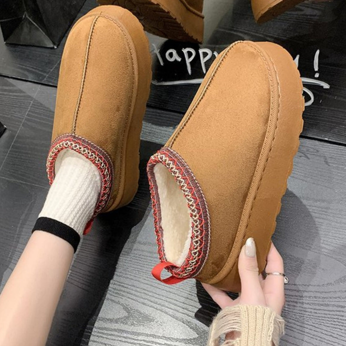 Audrey - Chaussures d'hiver confortables et chaudes
