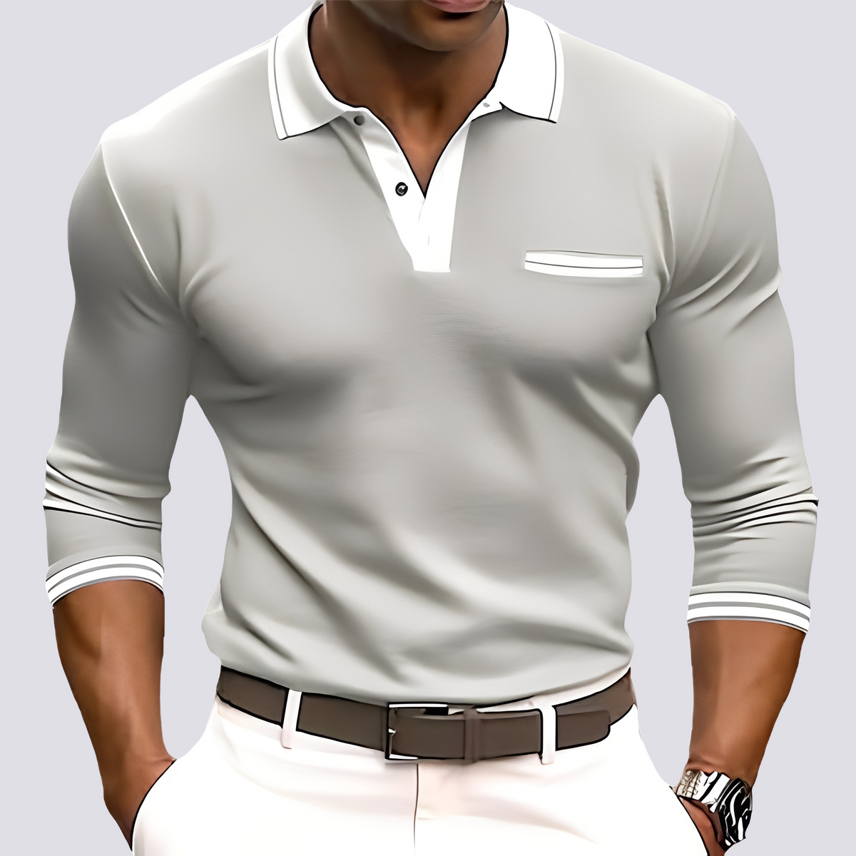 Hamish - Chemise à manches longues chic pour hommes