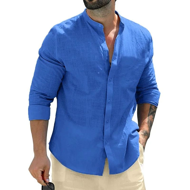 Dominic - Chemise décontractée à manches longues pour hommes