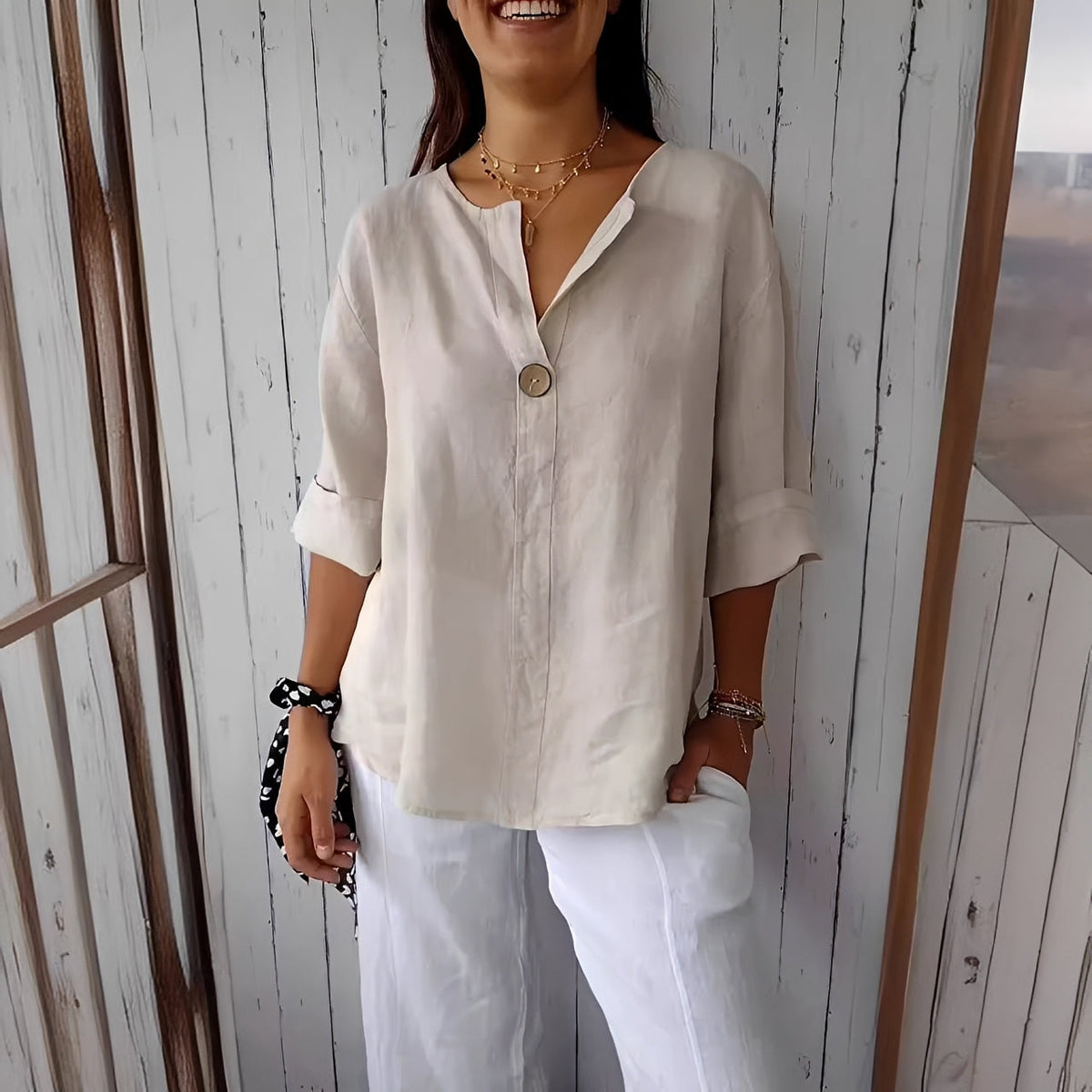 Stephanie - Blouse ample et décontractée pour femmes