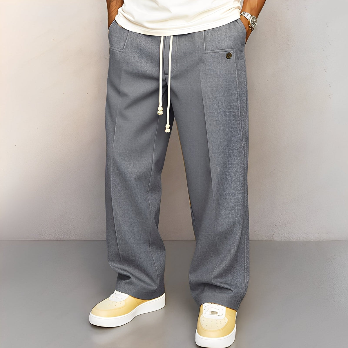 Henri - Pantalon ample pour hommes avec cordon de serrage