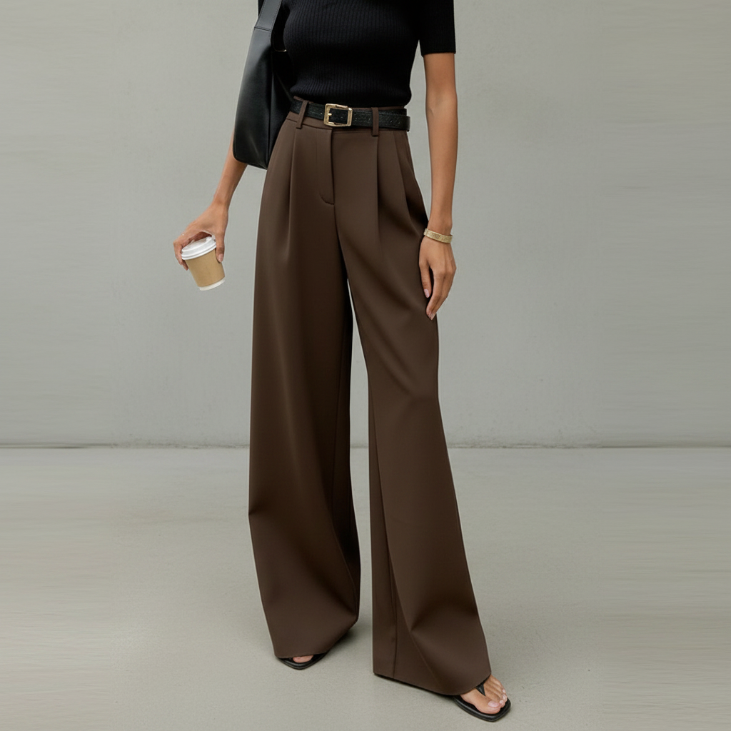 Marlene - Pantalon chic à jambes larges