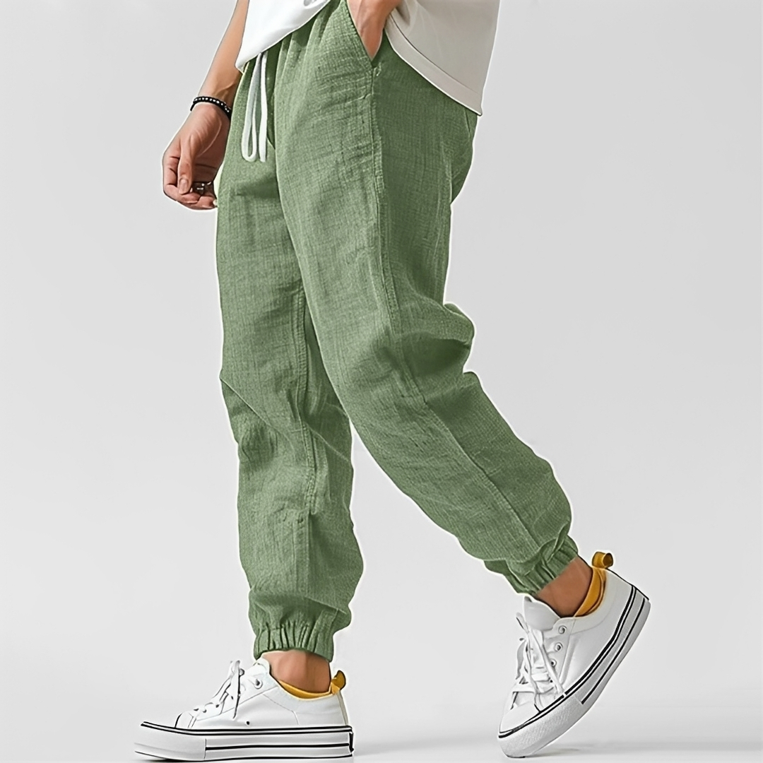 Robin - Un pantalon d'été chic et adaptable pour homme