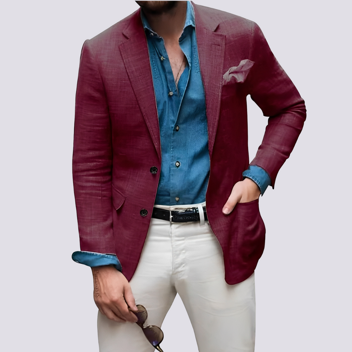 Glenn - Veste raffinée pour hommes avec boutons