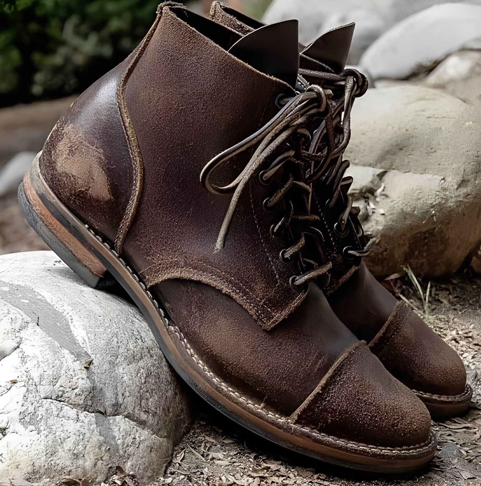 Garrick - Bottes rétro robustes pour homme