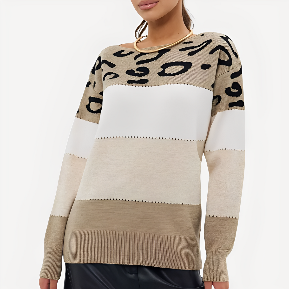 Anne - Pull élégant avec motif