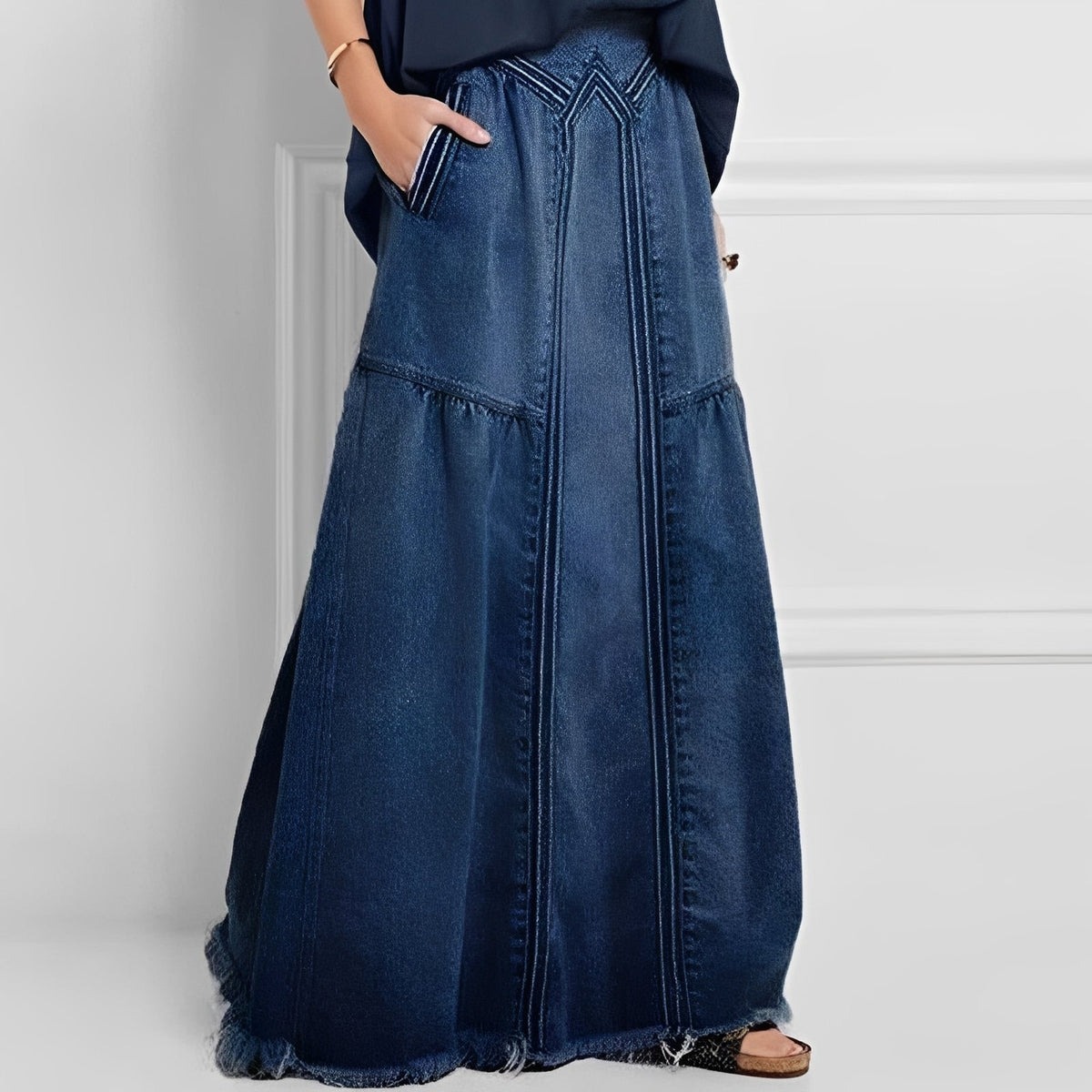 Nella - Jupe en denim chic avec poche pour femmes