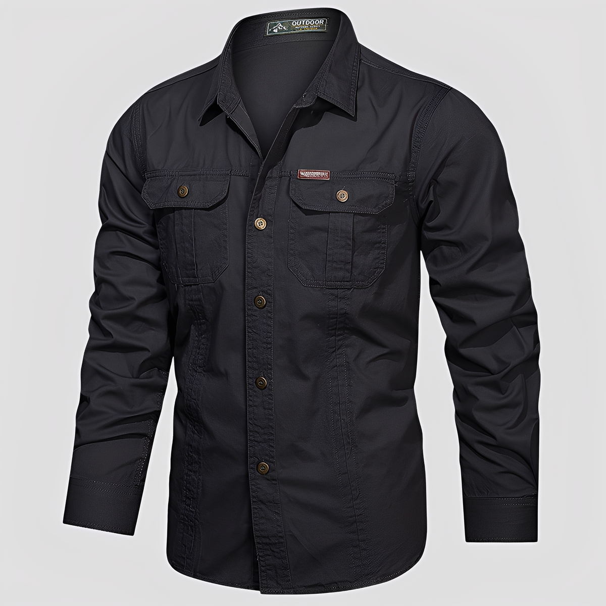 Ranulph - Chemise Cargo à Manches Longues pour Hommes