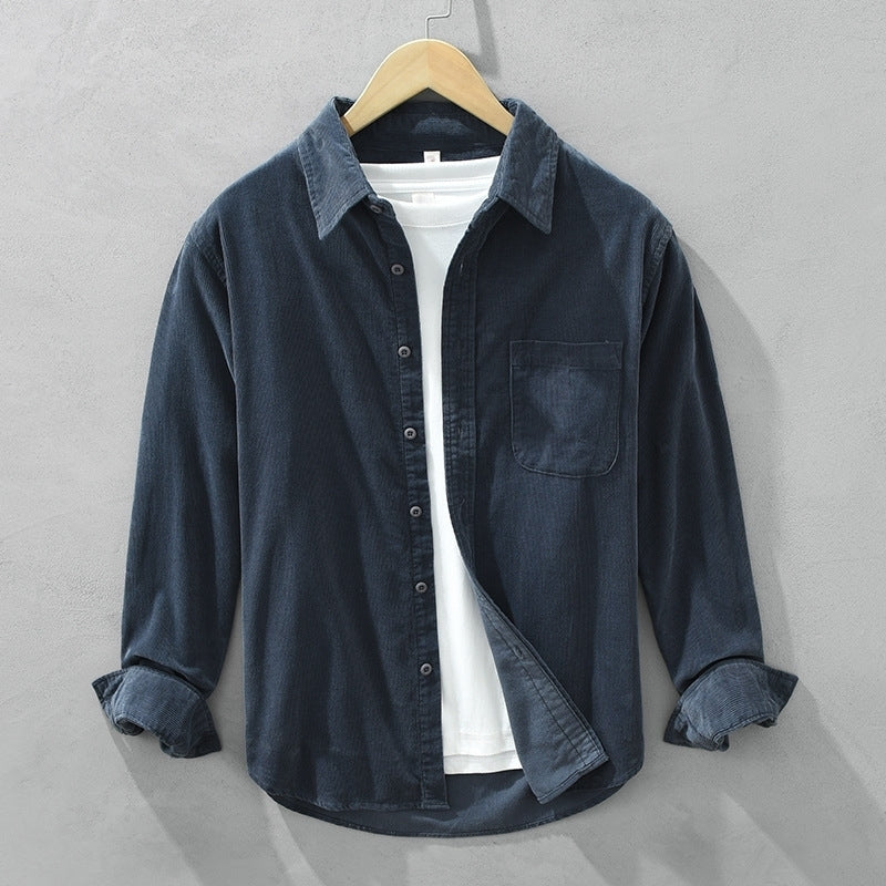 Samuel - Chemise surchemise décontractée à manches longues pour hommes