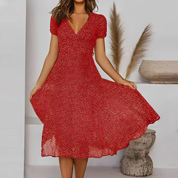 Elizabeth - Robe ample et décontractée à manches courtes pour femmes