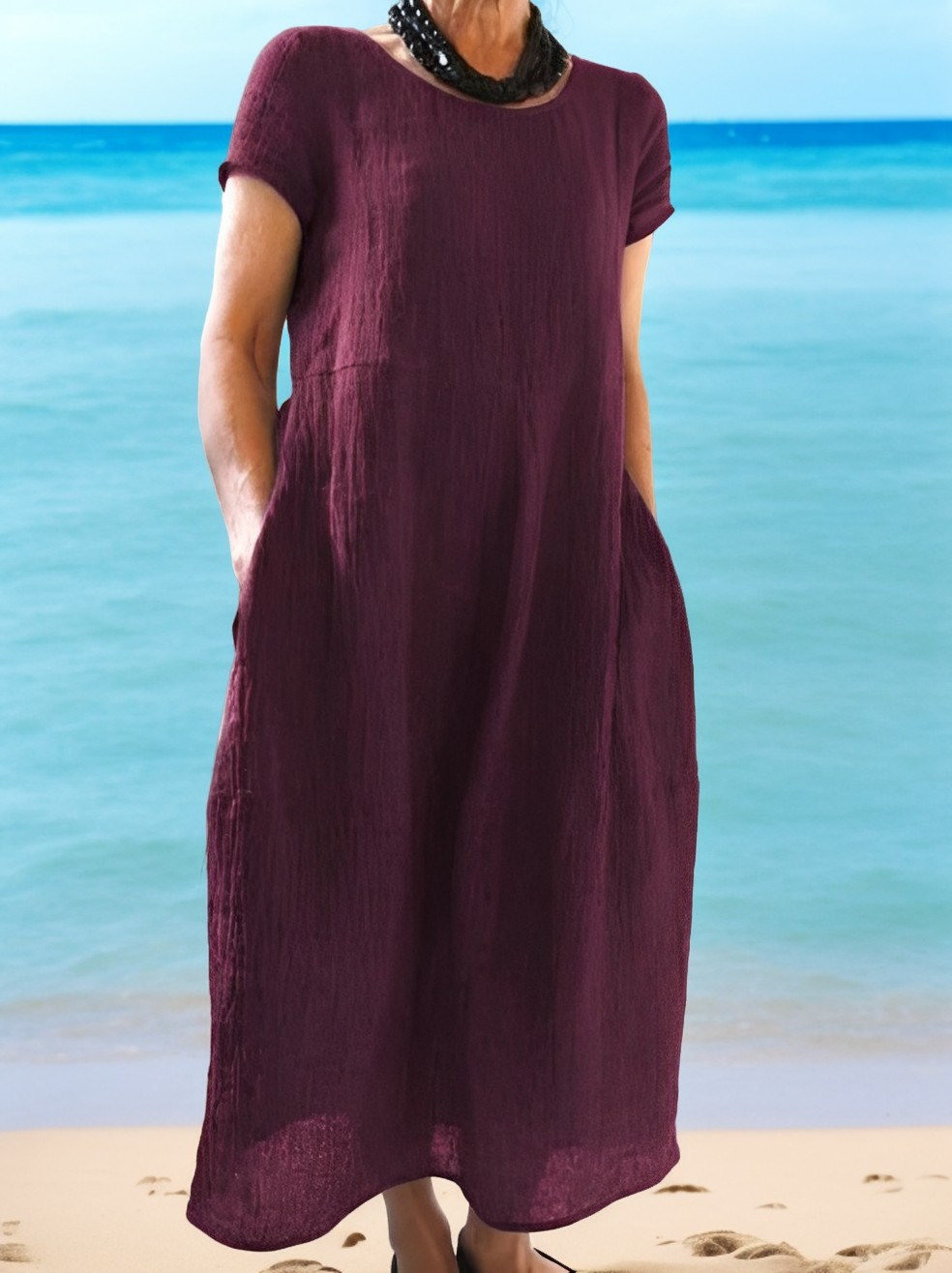 Allie - Robe courte décontractée et ample pour femmes