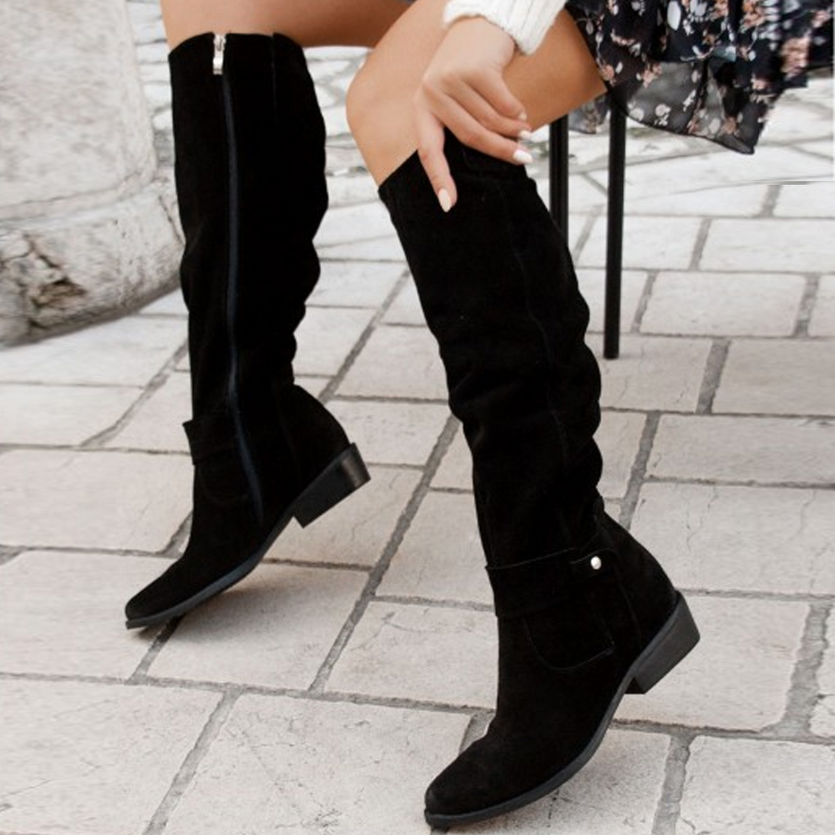 Terina – Bottes décontractées jusqu'au genou pour femmes