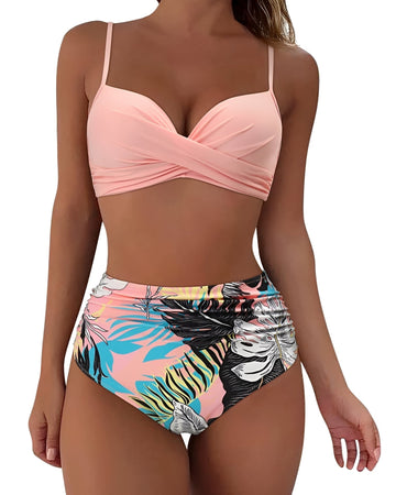 Jesse - Ensemble de bikini chic à taille haute pour femmes