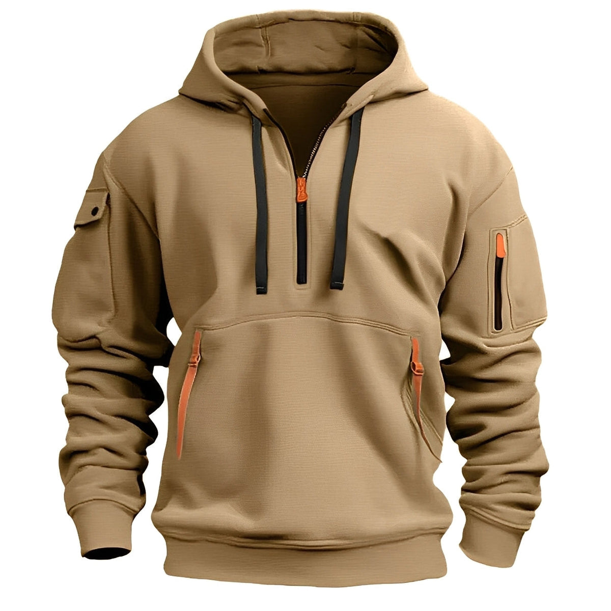 Burton - Hoodie décontracté avec demi-fermeture éclair pour hommes