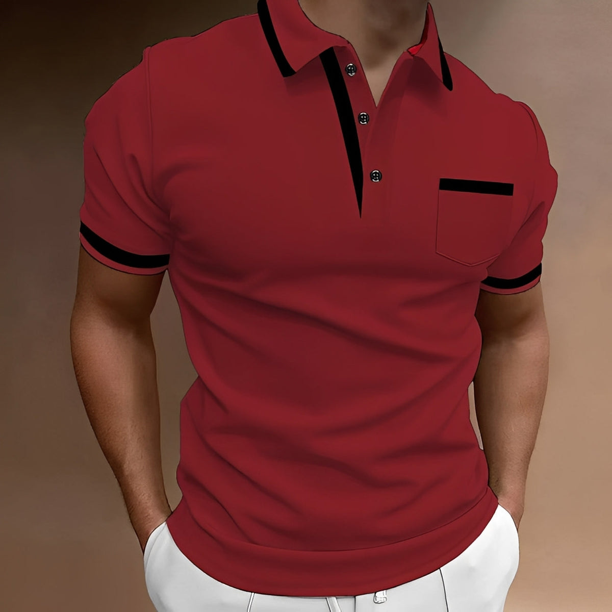 Bobby - Polo décontracté à manches courtes pour hommes