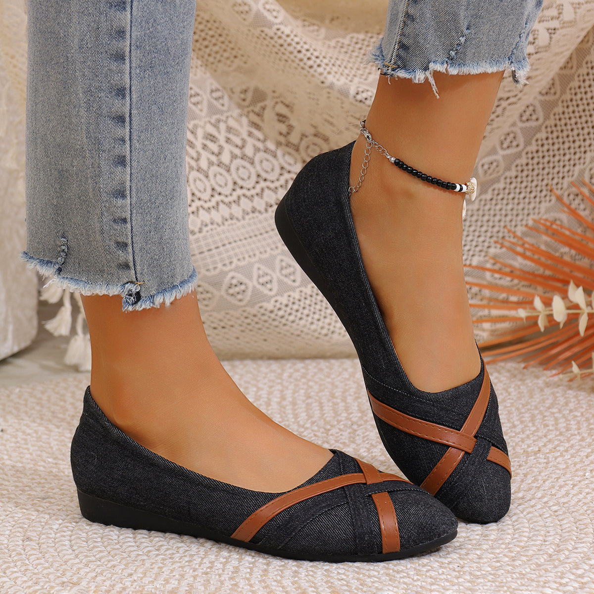Leora - Chaussures sophistiquées à brides croisées pour femmes