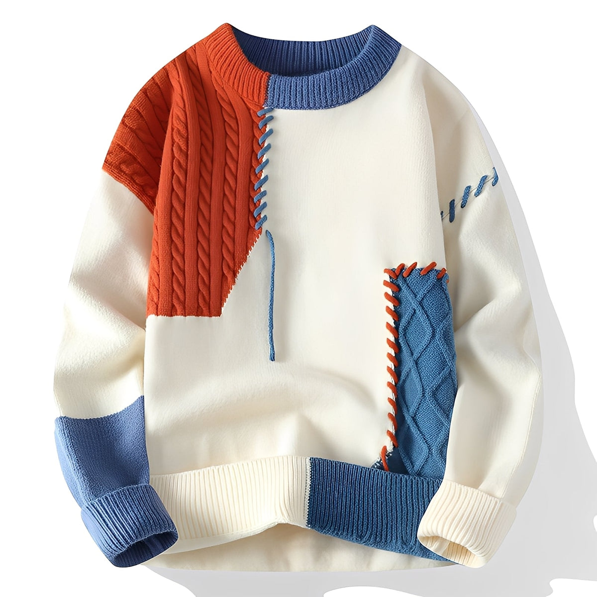 Carter - Pulls patchwork chics et chauds pour hommes