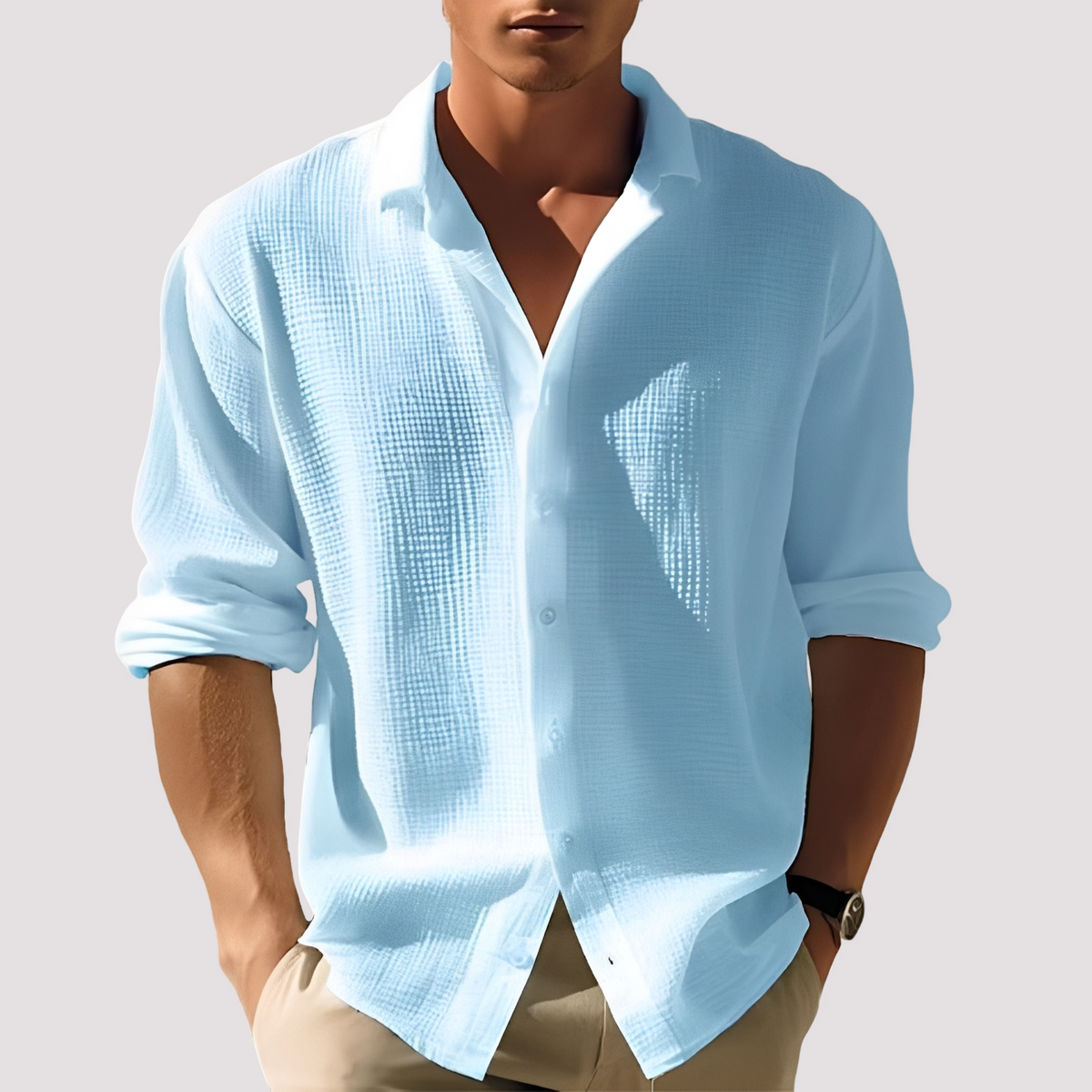 Ollie - Chemise agréable à boutons pour hommes